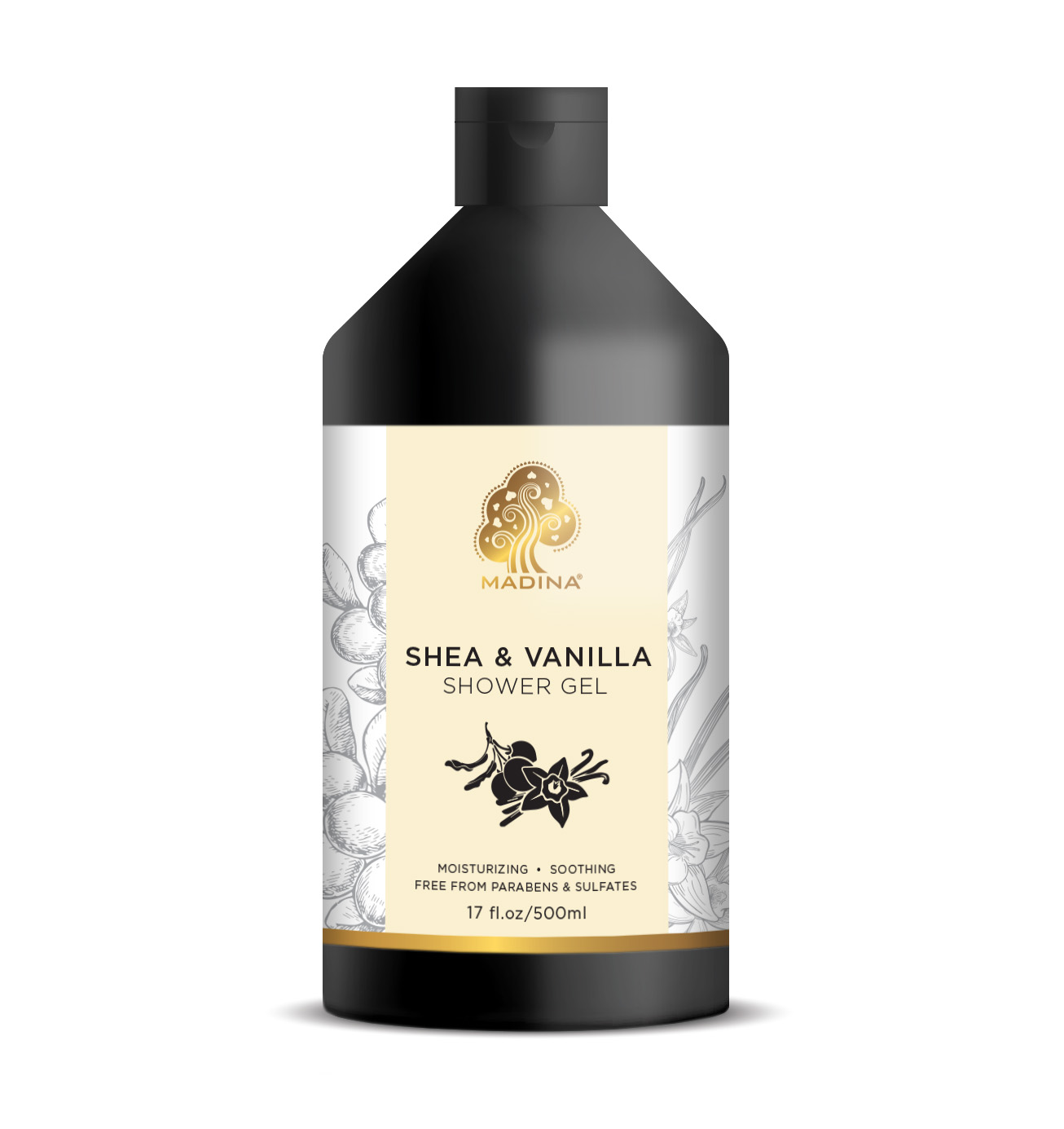 শাওয়ার জেল - শীয়ে বাটার এবং ভ্যানিলা | SHOWER GEL -SHEA BUTTER & VANILLA 500ML - USA